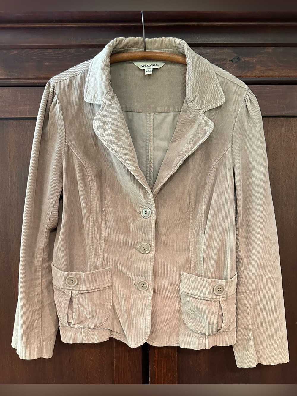 St. John’s Bay • women’s corduroy jacket • coat • pockets